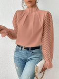 Fashion Black Office Ladies Tops And Blouses Women 2023 Autumn Casual Long Sleeve Top Femme Chiffon Shirt Elegant Blouse Woman