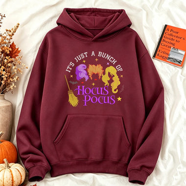 Funny Retro Hocus Pocus Hoodie Witch Sisters Sweatshirt Autumn Long Sleeve Pullover Spooky Season Men Women Long Sleeves hoodies