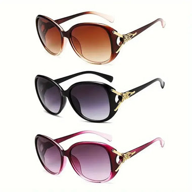 1/2/3PCS Fashion Oversized Sunglasses Women Plastic Female Big Frame Gradient Sun Glasses UV400 Gafas De Sol Mujer