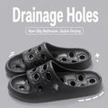 Quick Drying Drainage Bathroom Slippers Women Men EVA Soft Sole Hollow Shower Slides Non-Slip Silent Home Sandals Couple Shoes