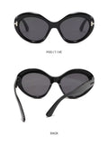 T-Design Oversized Round Sunglasses for Women, Retro Ins Style High-End Shades, UV Protection Sun Glasses for Street Shooting