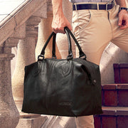 Women Handbag Tote Bag Fashion Genuine Leather Travel Bag Men's Luggage Bags Large Male Duffle Bag Weekend Women Shoulder Bag Big Tote Handbag Black