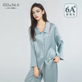 Women's Plus Size Anti-Wrinkle Mulberry Silk Pajamas Set Breathable Summer Sleepwear Comfortable Loungewear