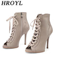Women Pump Dance Heels Differenct Colors 9.5cm 11cm High Quality Made Real Genuine Leather Latin Jazz Dance Shoes For Woman