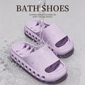 Bathroom Slippers Men Women Quick Drying Shower Shoes Thick Sole EVA Drain Hole Slides Anti-Slip Indoor Soft Platform Sandals