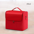 Makeup Professional Case Large Makeup Carrying Train Case for Women, Travel Bag Storage Box,4 Tier Professional Nail Organizer Case with Adjustable
