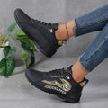 2024 Women with Waterproof Anti Slip Lace Up Shoes Trendy Trend Versatile Autumn Women Walking Outdoor Sneakers Zapatos De Mujer