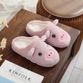 A Pair of Cute Cartoon 3D Pink Pig Plush Slippers for Women, Comfortable Furry Home Slippers with Soft Soles for the Bedroom, Cute Pig 3D Warm Non-Slip Indoor Slippers, Lightweight, Silent, and Comfortable Shoes for Women, a Top Choice for Holiday Gifts