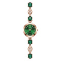 Versatile Rhinestone Quartz Watches Diamond Studded Watch Strap with Adjustable Bracelet Women Wristwatch Wrist Decoration Gift