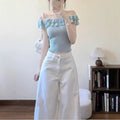 Ladies High Waist Straight Leg Jeans Winter Women Wide-leg Denim Pantalons Spring Female High End Loose Cowboy Trousers