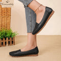 Goreyodoly women loafers breathable casual flats wide fit lightweight slip on comfort soft sole everyday walking shoes
