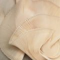 Dresses Pleated Organza Fabric Organza Accordion Pleated Fabric By The Meter for Clothing Dresses Stage Decoration Sewing High-end Fashion Designer Cloth White