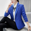 Autumn Winter Spring Women Blazers Fashion Luxury Suit Jackets Notched Outerwear Elegant White Tops Elegant Office Tailored Coat
