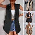 Women's Blazer Vest Coat 2026 Spring Summer Temperament Design Sense Ladies Suit Vest Versatile Thin Lady Waistcoat Open Front