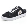 2024 Spring Summer Women Canvas Sneaker Low Top Denim Sneakers Ladies Lace-Up Flat Canvas Board Shoes Female Sapatos Femininos