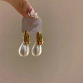 Double Water Droplet Ear Stud Piercing Earrings For Women Retro Fashion New Jewelry Valentine Day Gift Party Wedding
