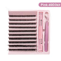 DIY Lashes Clusters Set Extensions Kit Fake eyelashes Mix Lash Clusters with Lash Bond Seal and Lash Applicator Tool Makeup
