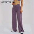 Women Yoga Pants Flared Yoga Flared Pants Women Sexy High Waist Wide Leg Pants Gym Fitness Bell Bottom Trousers Sports Flared Pants Latin Dance Trousers