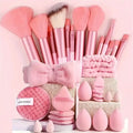 Makeup set kit 33pcs beauty set makeup kit large and small beauty sponges for flawless makeup application and removal of makeup full set