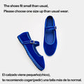 Solid Color Velvet Mary Janes Shoes for Women Spring Autumn Casual Streetwear Ballet Flats Buckle Strap Ladies Shoes Footwear