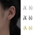 Stainless Steel Clip Earrings for Women High Quality Creative Simple C Non-Piercing Ear Clip Cuff Ear Buckle Trend Jewelry Gift