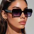 1/2pcs Vintage Large Frame Square Sunglasses Women Retro Brand Big Frame Female Sun Glasses Black Fashion Gradient Eyeglasses