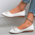 Fashionable/Hot Selling Anti Slip Work and Leisure Shoes for Women Spring Autumn New Pointed Bow Sexy/Comfortable Flat Shoes