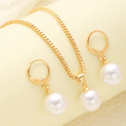 3 Pcs Jewelry Set Of Earring Pendant Necklace For Women Exquisite Fashion Wedding Gift