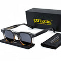 CATERSIDE Fashion Men Sunglasses Small Frame Square Personalized Design Sun Glasses Women Travel Party Business Festival Gift