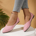 2026 Casual Breathable Pointed-toe Shoes for Women in Summer  Autumn Fashion Bag Head Comfortable Flat Shoes