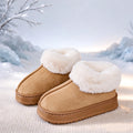 Fashion Fluffy Platform Soft Sole Slippers for Women Plush Warm Cotton Shoes Comfortable Non-Slip Winter Unisex Home Slipper
