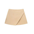 HXAO Skort For Women High Waist White Black Skirt Pants Woman Summer 2024 Asymmetric Khaki Skirt Shorts Casual Women's Skort