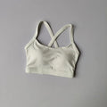 High Support Sports Bra For Women Crisscross Back Yoga Bra Padded Fitness Crop Top Side Support To Reduce Side Boob For Training