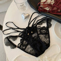 Women's Panties Cotton Bow Belt lace Underpants Female Lace Flower Pattern Underwear For Women Intimate