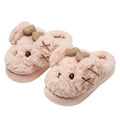 Unisex Couple Plush Slippers with Dog Design Non-Slip Cute Animal Pattern Cozy House Shoes for Men And Women