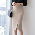 ZANZEA Vintage Bodycon Skirt Women Autumn High Waist Faldas Fashion OL Knee Length Skirts Casual Split Hem Office Work Jupes