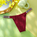 Victoria Secret Very Sexy Shine Script Thong Panty Women Lingerie Underwear Hot