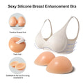 Women's Breast Enlargement Pad LERVANLA Women's Silicone Fake Boobs Form Underwear 2-In-1 Fake Breasts With Bra For Breast Enlargement Pad Chest Becomes Big
