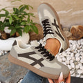 Women Sneakers 2026 Fashion Casual Flats Vulcanize Shoes Round Toe Lace Up Comfortable Flat Shoes for Women Zapatos De Mujer