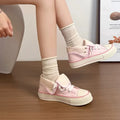 Fashionable New Round Toe Lace Up Comfortable Flat Bottom Women's Sports Shoes Popular Spring Autumn Thick Soled Casual Shoes