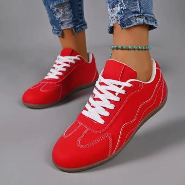 2026 New Anti Slip Lace Up Women's Sneakers Soft Sole Breathable Loafers Fashion Solid Comfort Casual Women Shoes Кеды Женские