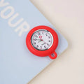 Nurse Doctor Unisex Colourful Silicone Pocket Watches Clock Head Face Parts For Badge Reel Keychains Lanyards Key Rings Rope