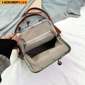 HOMEFISH Vintage Style Women Handbag Brown Versatile Designer Shoulder Bag PU Leather Ladys Shell Purses Crossbody Bags