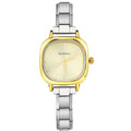 GEMOSA Minimalist Chic Design Women Men Squarel Quartz Watch Stainless Steel Strap Fashion Party Birthday Daily Perfect Gift