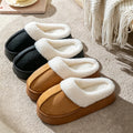 2026 Trend Flufy Fur Mules Slippers for Women Comfortable Thick Bottom Wam Plush Indoor Slippers Women Furry Winter House Shoes