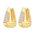 Original 2026 S925 Sterling Silver Zircon 18K Gold Lining Vintage Hoop Earrings for Women Birthday Party Wedding Gift Jewellery
