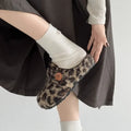 New Autumn Style Women's Comfortable Flat Shoes, Retro Loafers, Exquisite Plush Winter Women's Shoes, One-piece Cotton Slippers