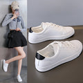 Women Sneakers Breathable Students Casual Sports Shoes Girl Flat Leather Pu White Shoes Woman Vulcanize Shoes