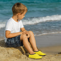 1 Pair New Unisex Aqua Shoes Lightweight Rubber Sole Water Shoes Non-Slip Swim Socks for Swimming, Diving & Beach