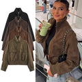 Women's New Jackets Women's Autumn Jackets 2026 New Fashion Big Pocket Elegant Women's Slim Warm Jackets Autumn Street Chic Young Student Coats